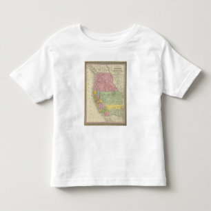 T-shirt Pour Les Tous Petits La Californie, Orégon, Utah, Nouveau Mexique 3