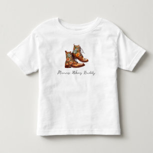 T-shirt Pour Les Tous Petits La camarade de randonnée de maman pour filles