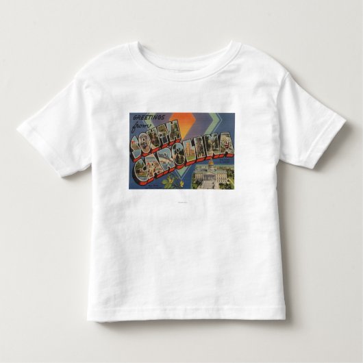 T-shirt Pour Les Tous Petits La Caroline du Sud (capitale de l'État/fleur) (Devant)