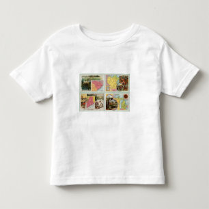 T-shirt Pour Les Tous Petits La Caroline du Sud, le Wisconsin, Maine, Michigan