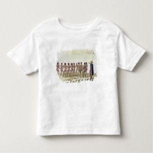 T-shirt Pour Les Tous Petits La danse de guerre des insulaires de Caroline,