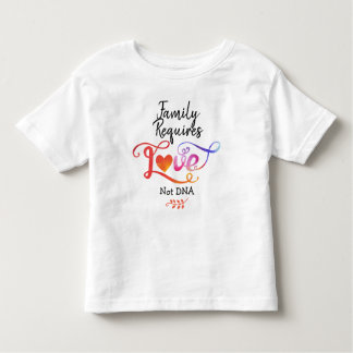 T-shirt Pour Les Tous Petits La famille a besoin d'ADN d'amour pas, cadeaux