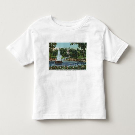 T-shirt Pour Les Tous Petits La fontaine et les automnes électriques (Devant)