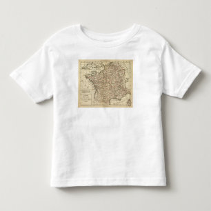 T-shirt Pour Les Tous Petits La France, departemens