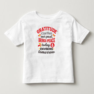 T-shirt Pour Les Tous Petits La gratitude clarifie notre passé – Art Inspirant