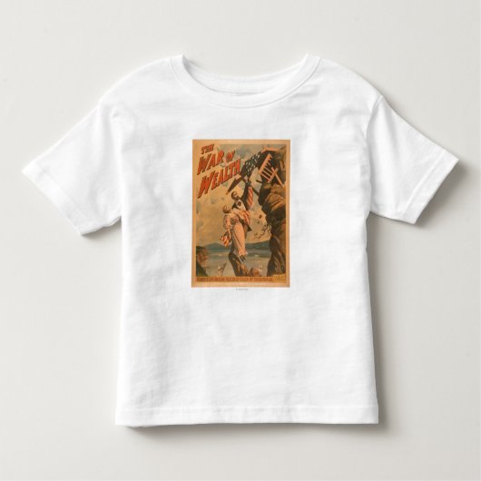 T-shirt Pour Les Tous Petits La guerre de l'affiche théâtrale de richesse (Devant)