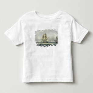 T-shirt Pour Les Tous Petits La HMS Victory naviguant pour la ligne française