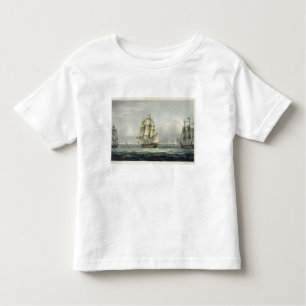 T-shirt Pour Les Tous Petits La HMS Victory naviguant pour la ligne française a