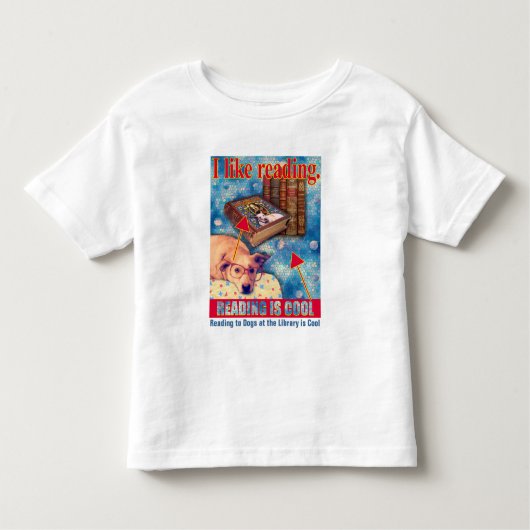 T-SHIRT POUR LES TOUS PETITS LA LECTURE EST COOL (Devant)