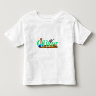T-shirt Pour Les Tous Petits La loutre Oliver est à la plage