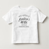 T-shirt Pour Les Tous Petits La maison de grand-mère (Devant)