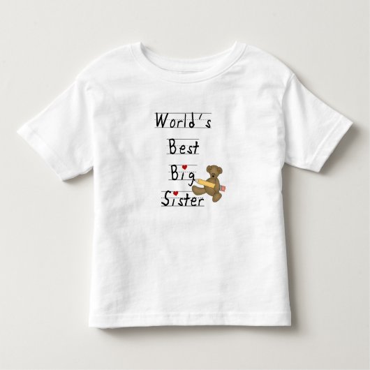 T-shirt Pour Les Tous Petits La meilleure grande soeur du monde (Devant)