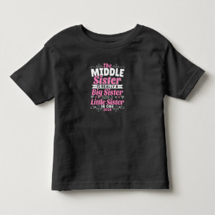 T-shirt Pour Les Tous Petits La nouvelle grande soeur du milieu 2024