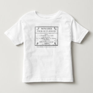 T-shirt Pour Les Tous Petits La page titre pour 'Sonates versent le clavecin'