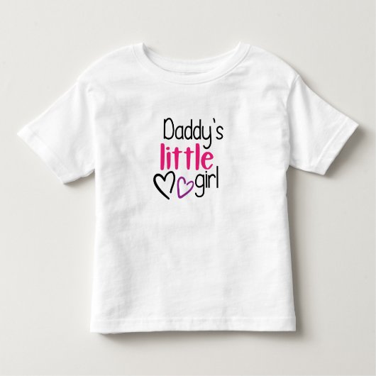 T-shirt Pour Les Tous Petits La petite fille de papa (Devant)