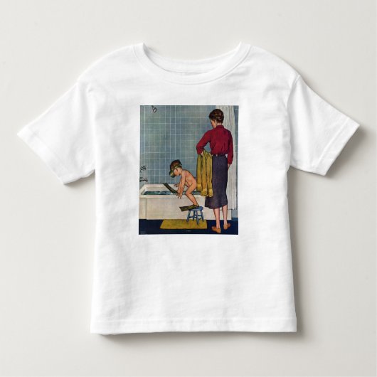 T-shirt Pour Les Tous Petits La plongée dans le bain à remous (Devant)