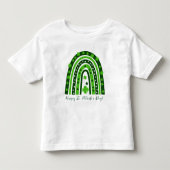 T-shirt Pour Les Tous Petits La Saint-Patrick Vert Trèfle Arc-en-ciel (Devant)