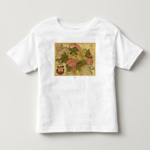 T-shirt Pour Les Tous Petits La Sibérie, RussiaPanoramic MapSiberia, Russie