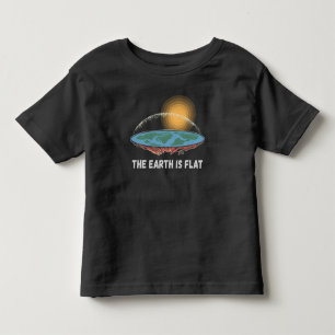 T-shirt Pour Les Tous Petits La Terre Est Une Théorie Humoristique Plate
