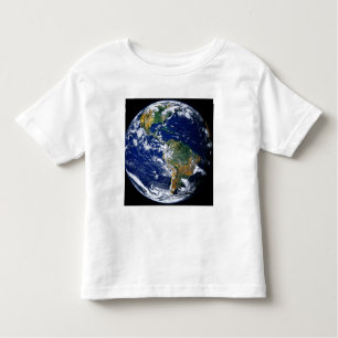 T-shirt Pour Les Tous Petits La Terre Pleine Montre Les Amériques