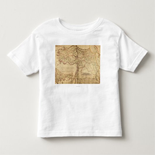 T-shirt Pour Les Tous Petits La Turquie, tabouret EmpirePanoramic MapTurkey (Devant)