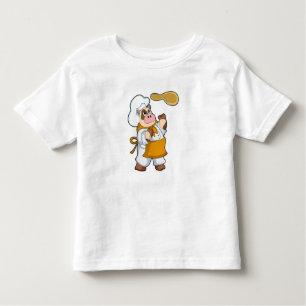 T-shirt Pour Les Tous Petits La vache fait cuire avec Dough