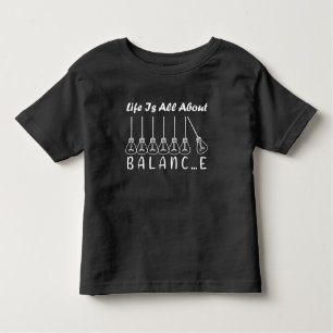 T-shirt Pour Les Tous Petits La vie, c'est l'équilibre de l'inspiration de moti