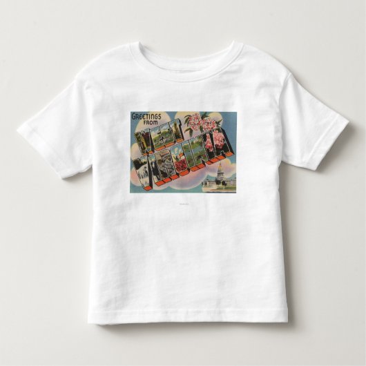 T-shirt Pour Les Tous Petits La Virginie Occidentale (bâtiment capital) (Devant)
