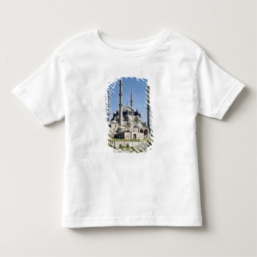 T-shirt Pour Les Tous Petits La vue de la mosquée, tabouret, a construit (Devant)