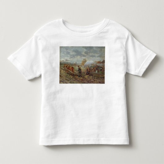 T-shirt Pour Les Tous Petits Labourage d'hiver (Devant)