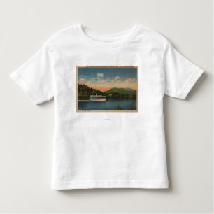 T-shirt Pour Les Tous Petits Lac Junaluska, OR - vue de bateau cherokee
