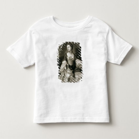 T-shirt Pour Les Tous Petits Lady Caroline Russell, gravée par James McArdell (Devant)