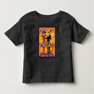 T-shirt Pour Les Tous Petits Ladybug & Cat Noir   Trick ou Treat!
