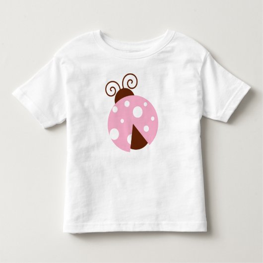 T-shirt Pour Les Tous Petits Ladybug, coccinelle mignonne, coccinelle rose, coc (Devant)