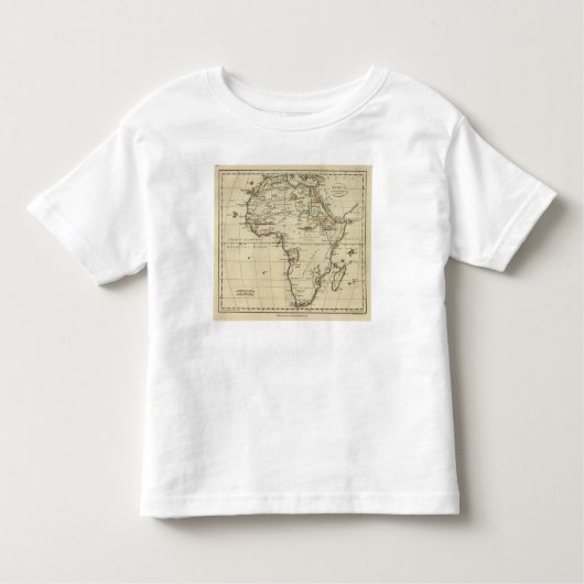 T-shirt Pour Les Tous Petits L'Afrique avec des frontières décrites (Devant)