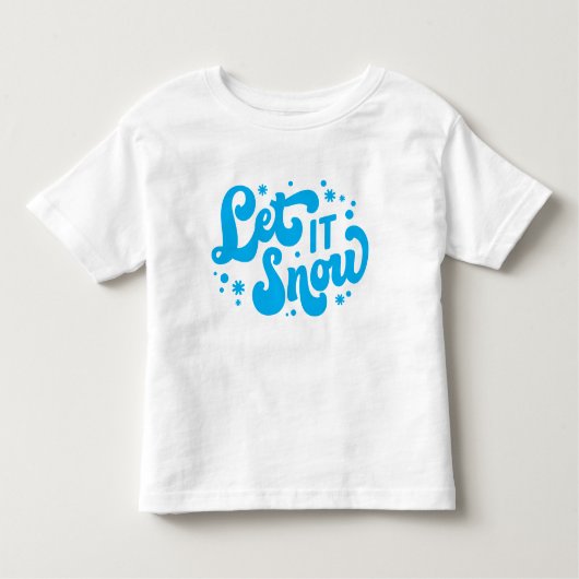 T-shirt Pour Les Tous Petits Laisser neiger hiver design (Devant)