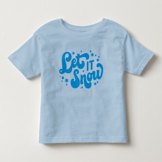 T-shirt Pour Les Tous Petits Laisser neiger hiver design (Devant)