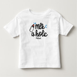 T-shirt Pour Les Tous Petits Lait Personnalisé aholic Drôle