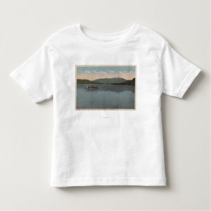 T-shirt Pour Les Tous Petits Lake Placid, NY - vue de vapeur Doris