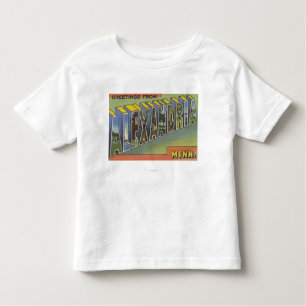 T-shirt Pour Les Tous Petits L'Alexandrie, Minnesota - grandes scènes de lettre
