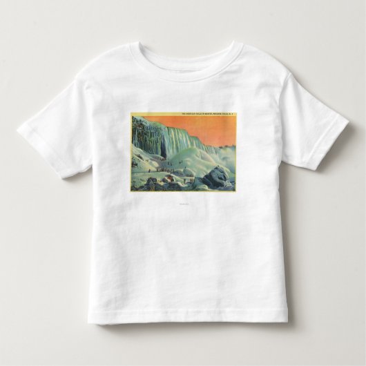 T-shirt Pour Les Tous Petits L'Américain tombe en hiver avec le coucher du (Devant)