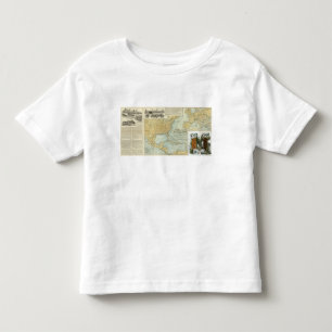T-shirt Pour Les Tous Petits L'Amérique du Nord, lignes de passager de W