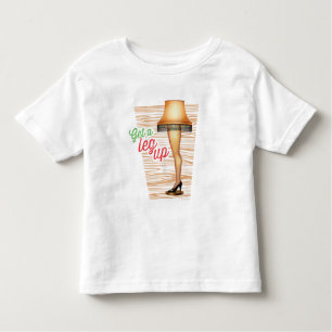 T-shirt Pour Les Tous Petits Lampe d'histoire de Noël Leg Up