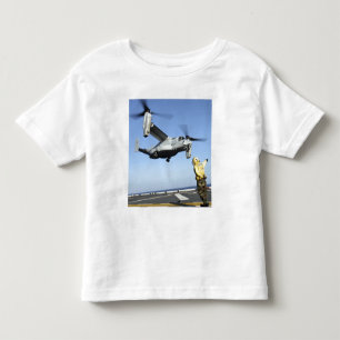 T-shirt Pour Les Tous Petits Lancements d'un balbuzard MV-22 de l'USS Nassau