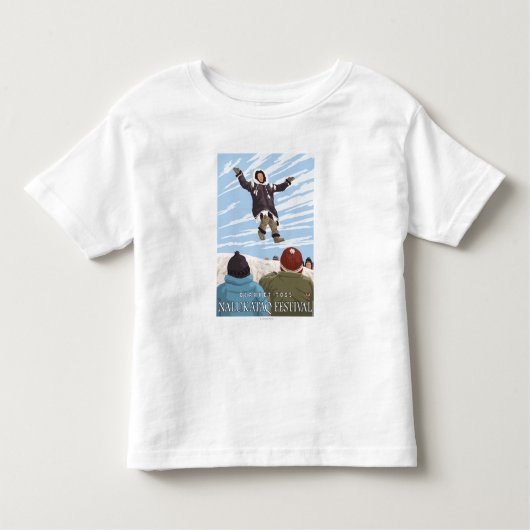 T-shirt Pour Les Tous Petits Lancer de couverture de l'Alaska - festival de (Devant)