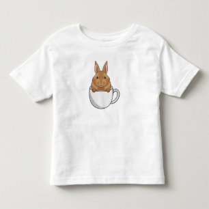 T-shirt Pour Les Tous Petits Lapin avec la coupe de café
