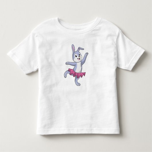 T-shirt Pour Les Tous Petits Lapin comme Ballerina au Ballet (Devant)