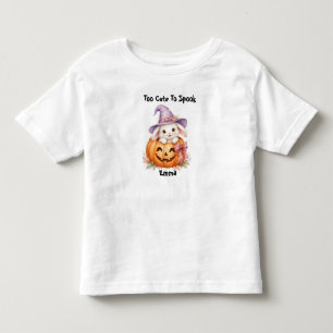 T-shirt Pour Les Tous Petits Lapin de Halloween Mignon Citrouille Personnalisé