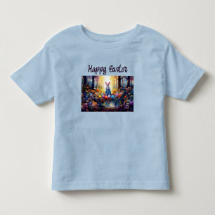 T-shirt Pour Les Tous Petits Lapin de Pâques Classique avec Œufs de Pâques