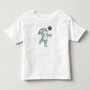 T-shirt Pour Les Tous Petits Lapin en sport avec volleyball